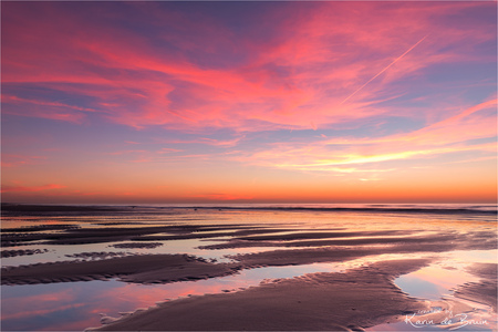 It's been a while! - - - foto door KarindeBruin op 03-03-2019 - deze foto bevat: lucht, wolken, zon, strand, zee, water, natuur, licht, avond, zonsondergang, spiegeling, landschap, duinen, tegenlicht, noordwijk, zand, kust, lange sluitertijd