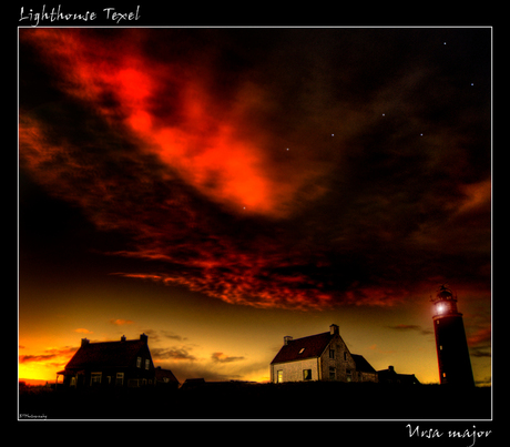 HDR Lighthouse & Big Dipper