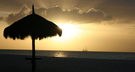 Sunset at Eagle Beach