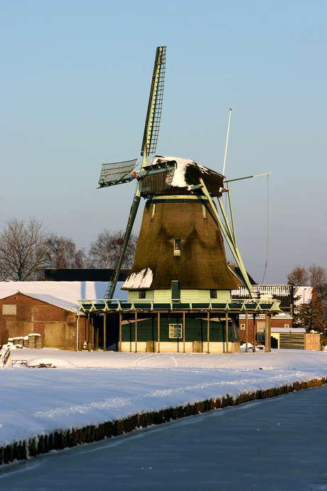 Molen in sneeuw -2