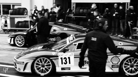 Ferrari in the pitlane