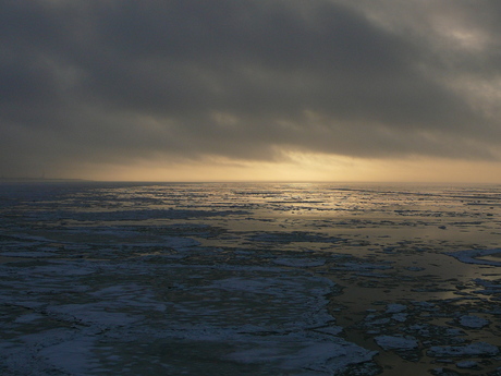 IJs op de Waddenzee