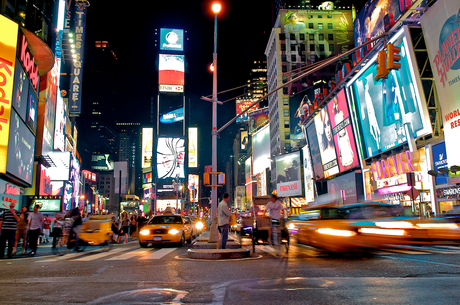 New York city by night