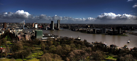 Uitzicht over Rotterdam