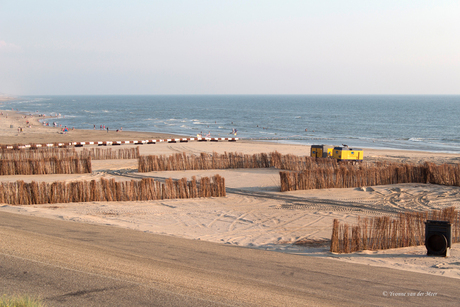 Het eerste stukje nieuwe strand...