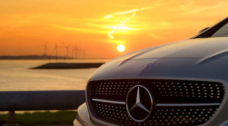 Mercedes sunset