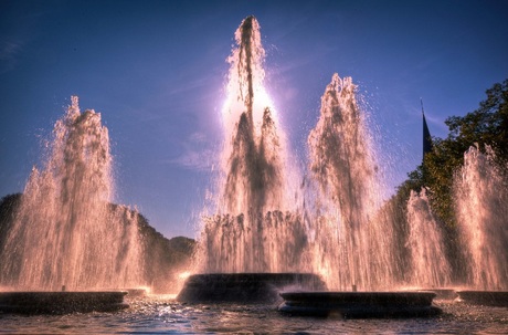 Eeuwfeestlaan - Fontein, Brussel.