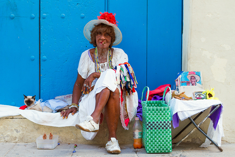 Cubaanse vrouw in Havanna