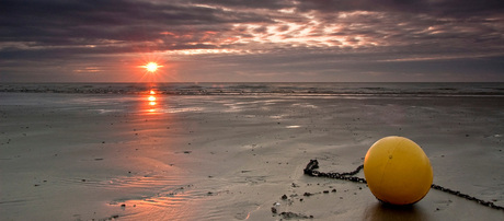 Boeiende zonsondergang