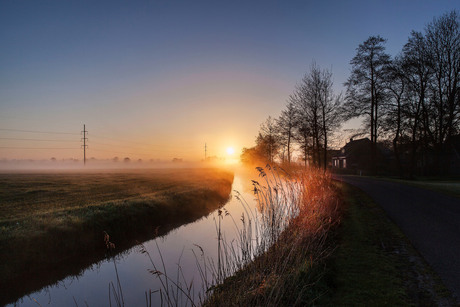 Sunrise in Friesland Holland
