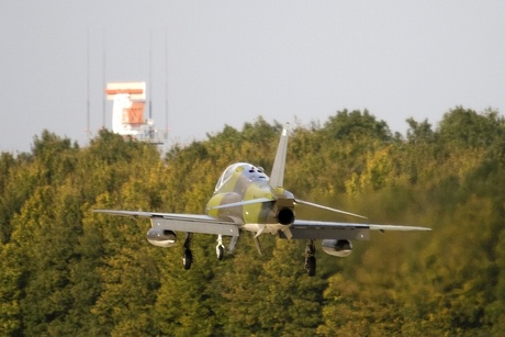 Hawk on final