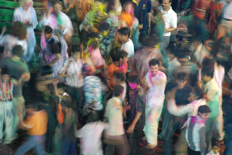 holi, verfgooi feest in India