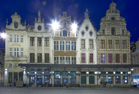 avond foto van het centrum in Leuven (BE)