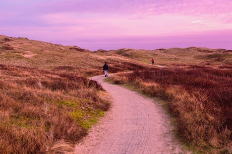 Wandelen door de duinen van Texel