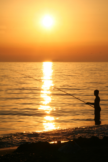 Zonsondergang Toscaanse kust