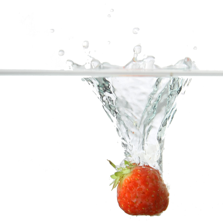 Diving strawberry