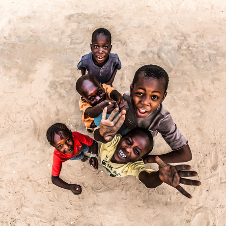 Blije kinderen In Senegal