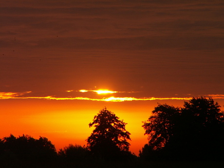 Zonsopgang op de fiets...