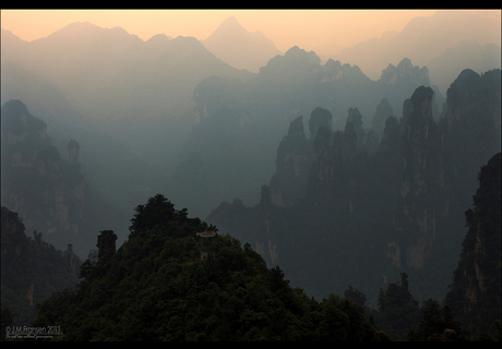 On the road to Zhangjiajie.