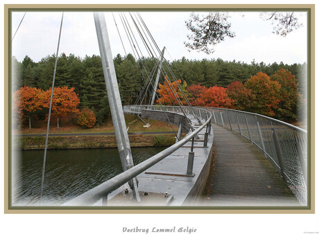 Voetbrug in Belgie