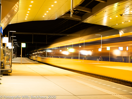 Waiting for a train