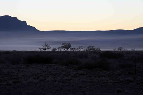 Namibië, Sesriem, nog voor zonsopgang