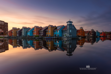 Reitdiephaven in Groningen, rust en kleur