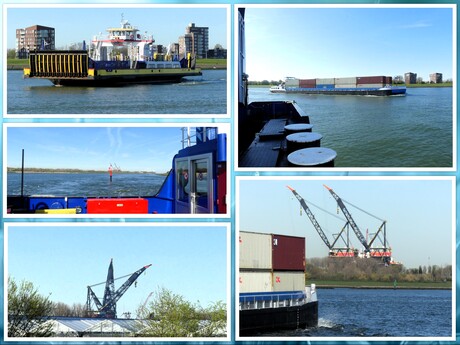 Collage  onderweg naar de Heerema   THIALF  op Rozenburg 7 april 2026  