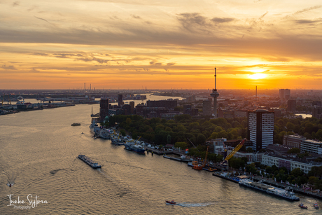 Zonsondergang Rotterdam