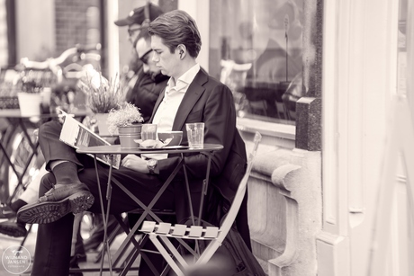 Sidewalk Cup of coffee