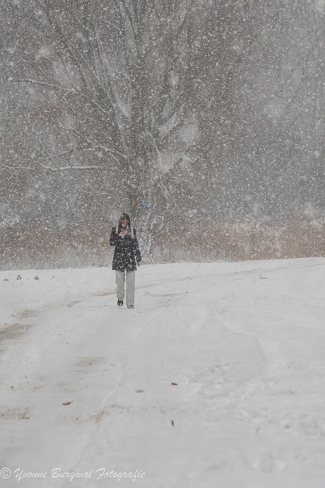 wandelen in de sneeuw