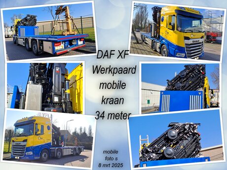 Collage   TRUCK TIME   DAF XF 480 pk   met zware Mobile  HIAP kraan   foto s  8 mrt 2025  