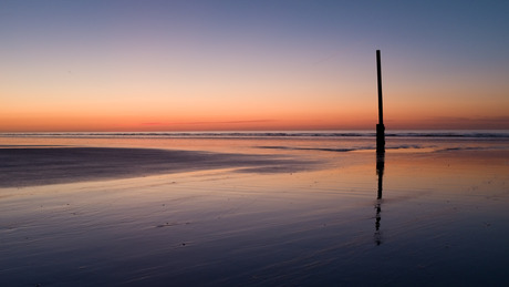 Avondstemming met Sahara zand