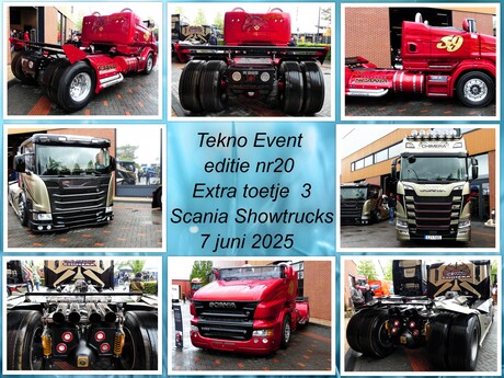 Collage   TEKNO  EVENT   editie nr 20   3 SCANIA  Show trucks  op 7 juni 2025  