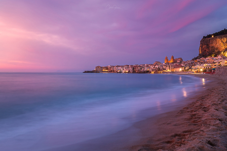 An evening in Cefalu Sicily 