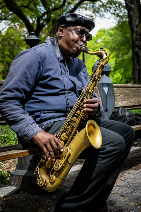 saxofonist central park