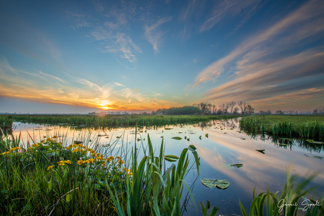 avond in de polder