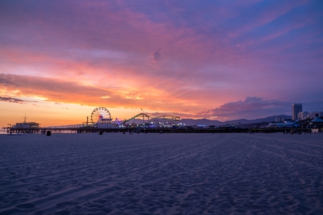 Zonsondergang Santa Monica Pier