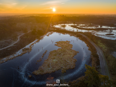 Zonsopgang boven Hatertse Vennen