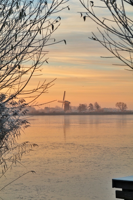 Winters meer 