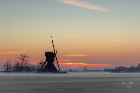 Molen in de mist