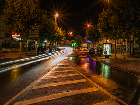 Albir street at night
