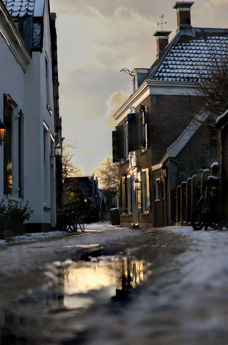 Winter in de Dorpsstraat