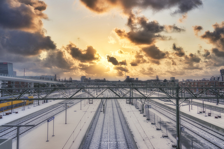 Witte sporen en perrons