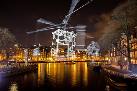 Drawn in light bij amsterdam light festival