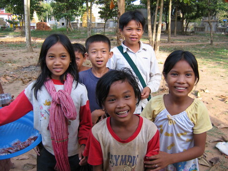 Cambodja, blije kinderen