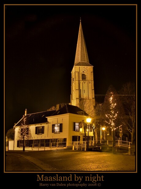 Maasland by night