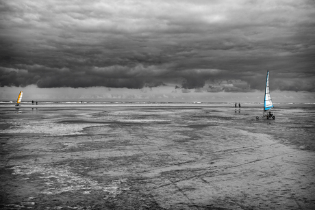 Strandzeilen op Schier