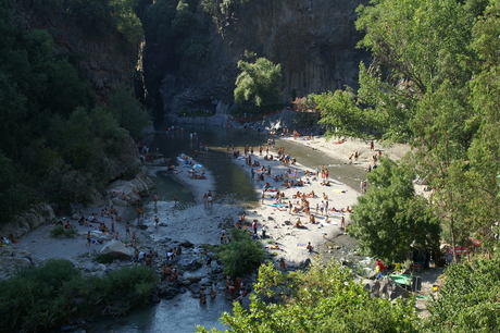 Alcatara kloof in Sicilië