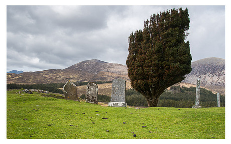 Kerkhof met een view